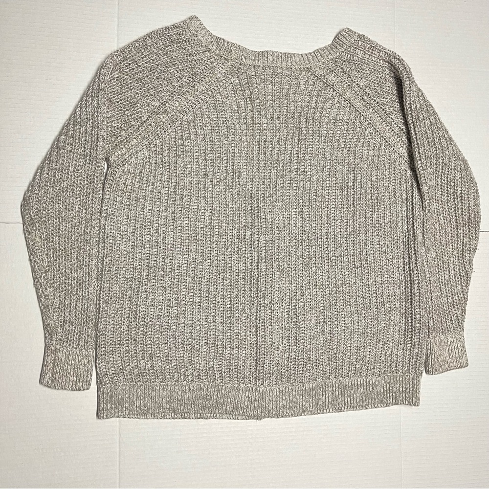 Garage Women's Beige Knit Cardigan Sweater - Picture 7 of 8